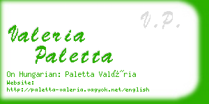 valeria paletta business card